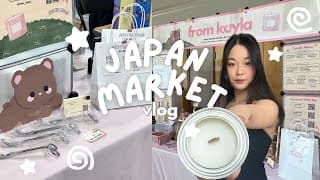 Japanese Art Market Vlog 🍥🍡 Table Booth Setup, Market Results, Packing Orders