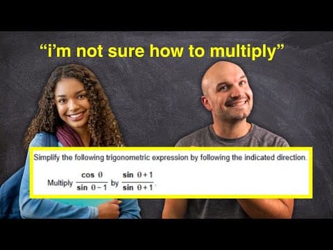 Helping A Student Understand Multiplying With Sine And Cosine