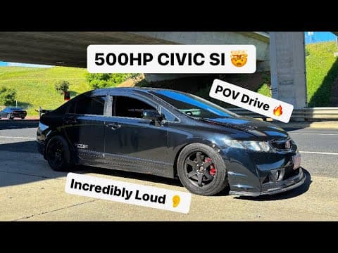 Nasty Supercharged Civic Si Terrorizes The Streets! 😳