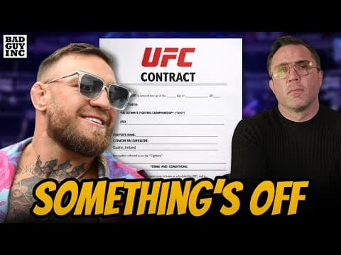 Something Doesn’t Add Up With Conor Mcgregor