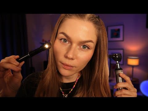 ASMR Ear Drum Examination & Gentle Hearing Test (Medical Roleplay)