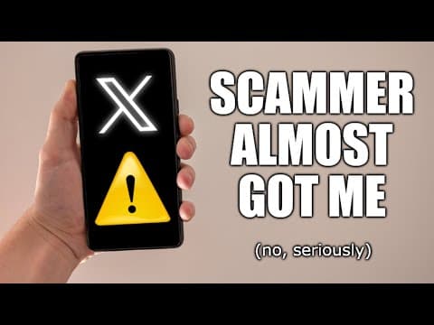 How I Almost Got Scammed On X