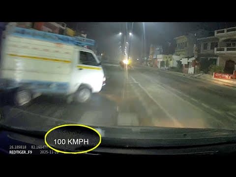 Driver Saved His Family In A Life-de*th Situation 😱 Skill Or Luck ?