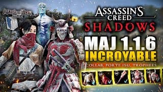 Assassin's Creed Shadows : Collab Attaque Des Titans & Nouvelle Énigme Isu !! Trophées 🚨 (maj 1.1.6)