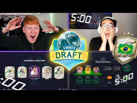 So Many Coins On The Line!!! Mental 5 Minute Fut Draft!!! Fc 26
