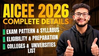 Aicee 2026: Complete Details - Top Colleges, Exam Pattern, Syllabus, Eligibility, Preparation
