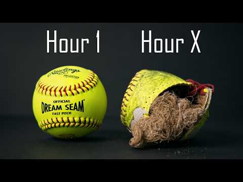 We Hit A Softball Until The Cover Came Off