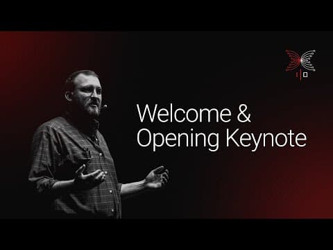 Charles Hoskinson Opening Keynote | Rare Evo Dev & Gov Day