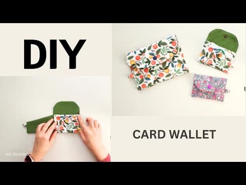 Orange Card Wallet🍊✨ | DIY | Quick Easy Sewing