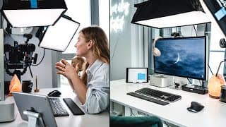 Productive Youtube & Photo Editing Home Office Set Up