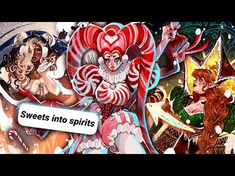 Turning Holiday Treats Into Magical Girls🎄❄️✨ (character Design Challenge)