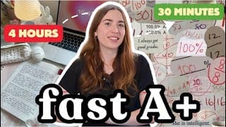 Learn To Actually Study *fast* Before It’s Too Late…
