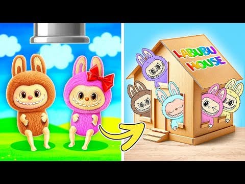 Omg! 😱 Tiny Labubu Found A New House 🏠 Crazy Crafts & Epic Diy Surprises ✨