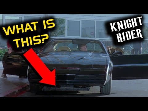 Why Does Kitt Have A Large Metal Bar Under His Bumper? Knight Rider Tow Bar Discoveries Revealed!