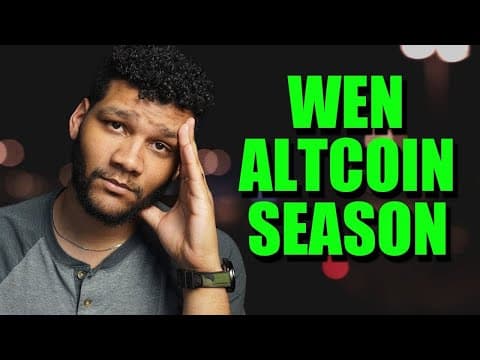 #crypto Is Crashing....again!!! Will #altcoinseason Ever Happen?