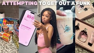 Weekly Vlog: Attempting To Get Out Of A Funk  🧘🏽‍♀️.. Groceries, School, Shopping, Ft. Westkiss Hair