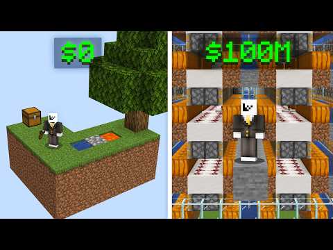 I Became A Millionaire From Only A Skyblock Island