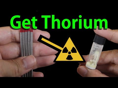 Extracting Thorium Dioxide From Thoriated Tungsten Rods