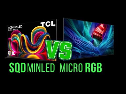 2026 Tcl Sqd Vs Micro Rgb Mini-led: Which Is Better?