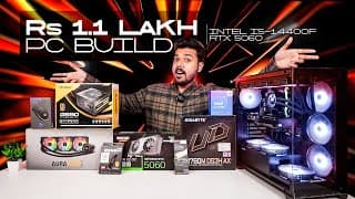 Rs 1.1 Lakh Gaming And Editing Pc Build | Intel I5-14400f + Rtx 5060 🔥