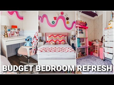 Realistic Bedroom Makeover On A Budget | Small Bedroom Design Ideas | Rearranging & Organizing