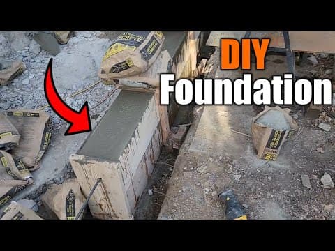 Pouring A Foundation With Bags Of Concrete | Will It Work???