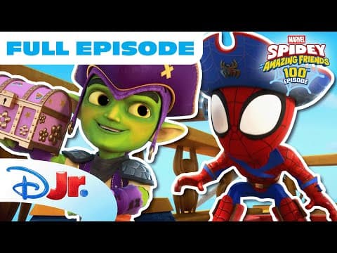 Spidey And His Amazing Friends 100th Full Episode! 🕷️ | @disneyjr