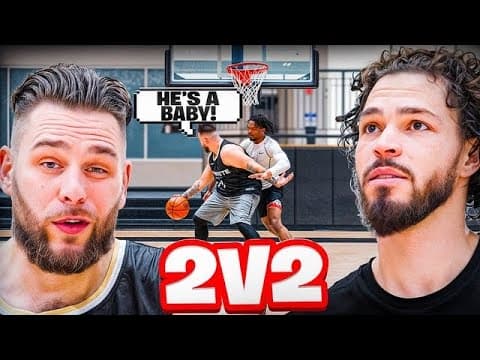 Crswht & Mjm Hoops Vs High School Prospects Intense Basketball