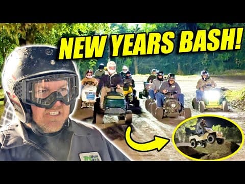 Racing Mowers, Jumping Jeeps And A Happy New Year!!! The Annual Jh Diesel New Years Party!