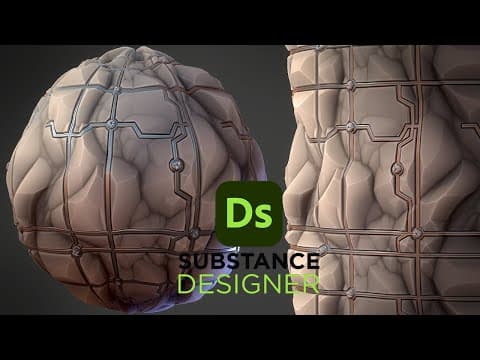 Stylized Rock Sci-fi - Substance 3d Designer