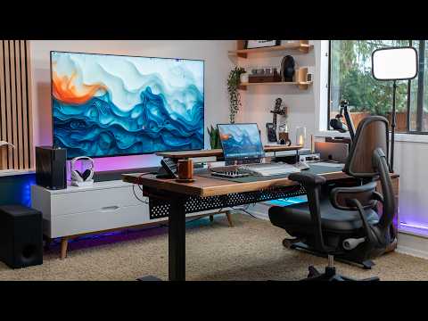 The Dream Desk Setup & Studio Tour 2025 - Ultra Clean & Modern!