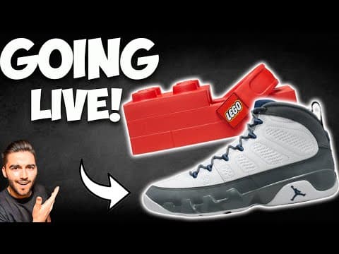 Going Live Jordan 9 Flint Greys Lego X Croc Collab & Restocks!