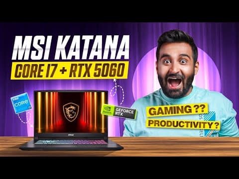 This Rtx 5060 Laptop Is A Monster! | Msi Katana 15 Review (i7-14650hx)