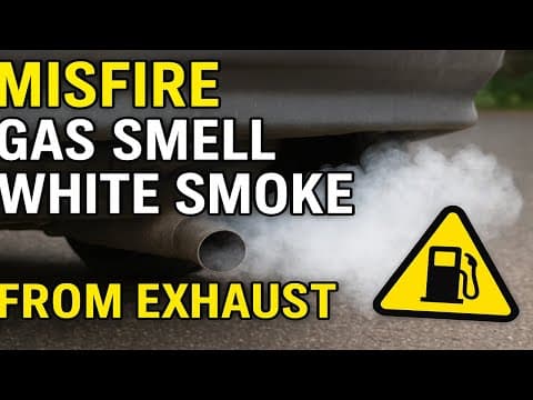Misfire-gas Smell And White Smoke Coming From Exhaust