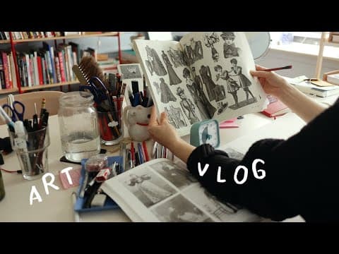 Books, Art Supplies, And A Much Needed Art Study Session