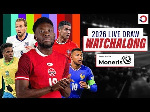 Live Draw Watchalong: Canmnt 🇨🇦 Learn Their Fate For 2026 🏆 | Powered By Moneris