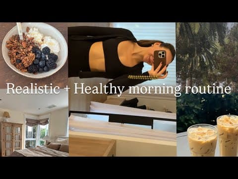 My Realistic & Healthy 2025 Morning Routine | Getting Into Routine For 2026🤎✨