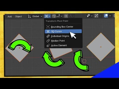 Pivot Points In Blender 3d Explained