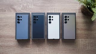 Samsung Galaxy S25 Ultra In All Colors Icy Blue, Natural Titanium, Black & White!