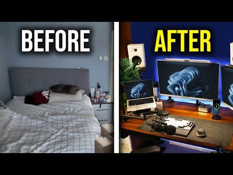 Bedroom Desk Setup Transformation – Small Room Workspace Makeover
