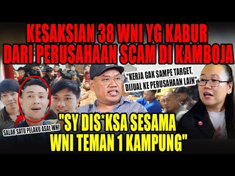 Mengerikan‼️ Ini Pengakuan 38 Korban Asal Wni Yg Terjebak Kerja Di Kamboja‼️