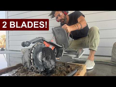 Cutting Rocks With A Break Saw