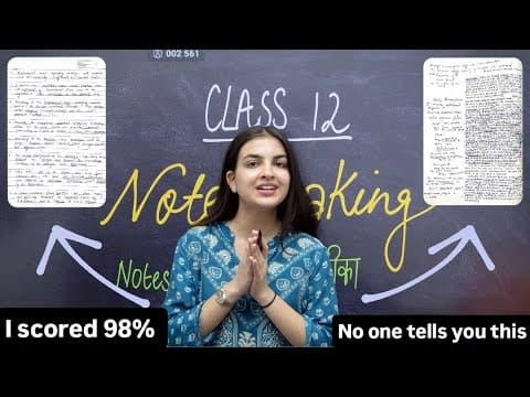 Class 12 Note-making Strategy (i Scored 98%) *how To Make Notes?*  #boards #cuet #class12