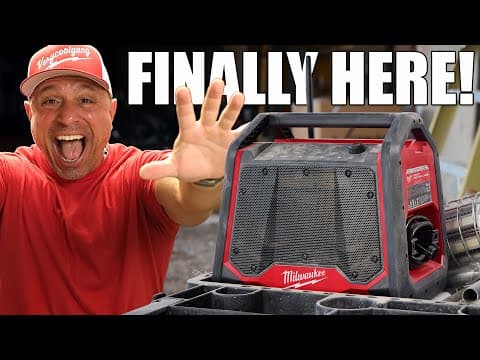 Milwaukee's New Jobsite King! 👑 M18 Bluetooth Radio + Charger