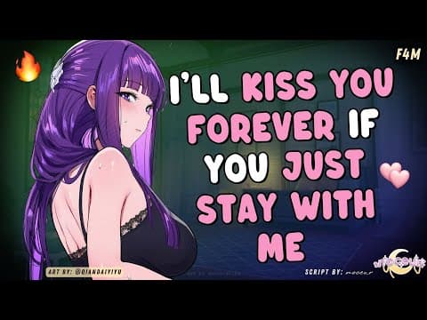 Roommate Kisses You To Keep You With Her... 🥰💋 【f4m】(suicidal Thoughts Comfort)