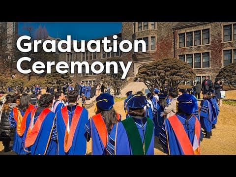 Yonsei University Walking Tour On Graduation Ceremony 🎓 | Seoul Travel 4k Hdr
