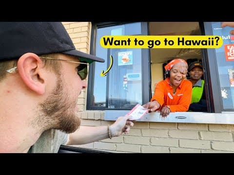 I Asked Drive Thru Workers To Go On Vacation With Me