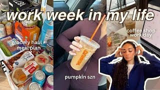 Week In My Life: Soft Sunday Reset, Coffee Shop Work Day, New Job Thoughts, Meal Plan + Grocery Haul