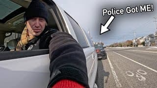I Got Pulled Over Trash Picking Rich Beach Town In Snow Storm!