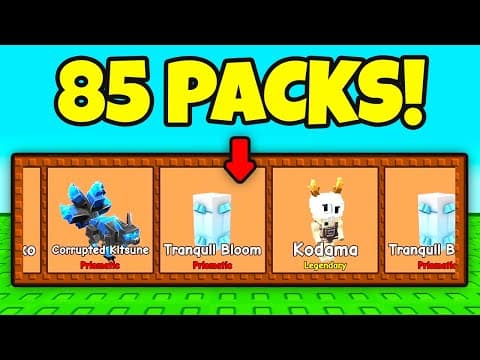 Opening 85 New Seed Packs In Grow A Garden Roblox!!